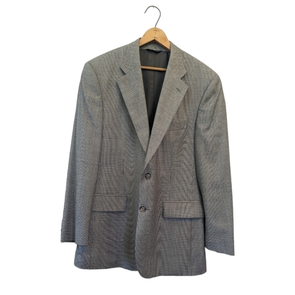 Brooks Brothers Houndstooth Wool Cashmere Mens Blazer Sport Coat - Picture 1 of 16